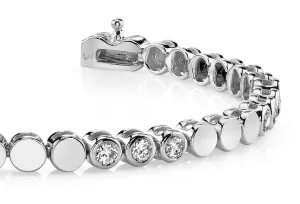 Triple Diamond Bracelet with 3.75 ct.(finished) 4.0mm