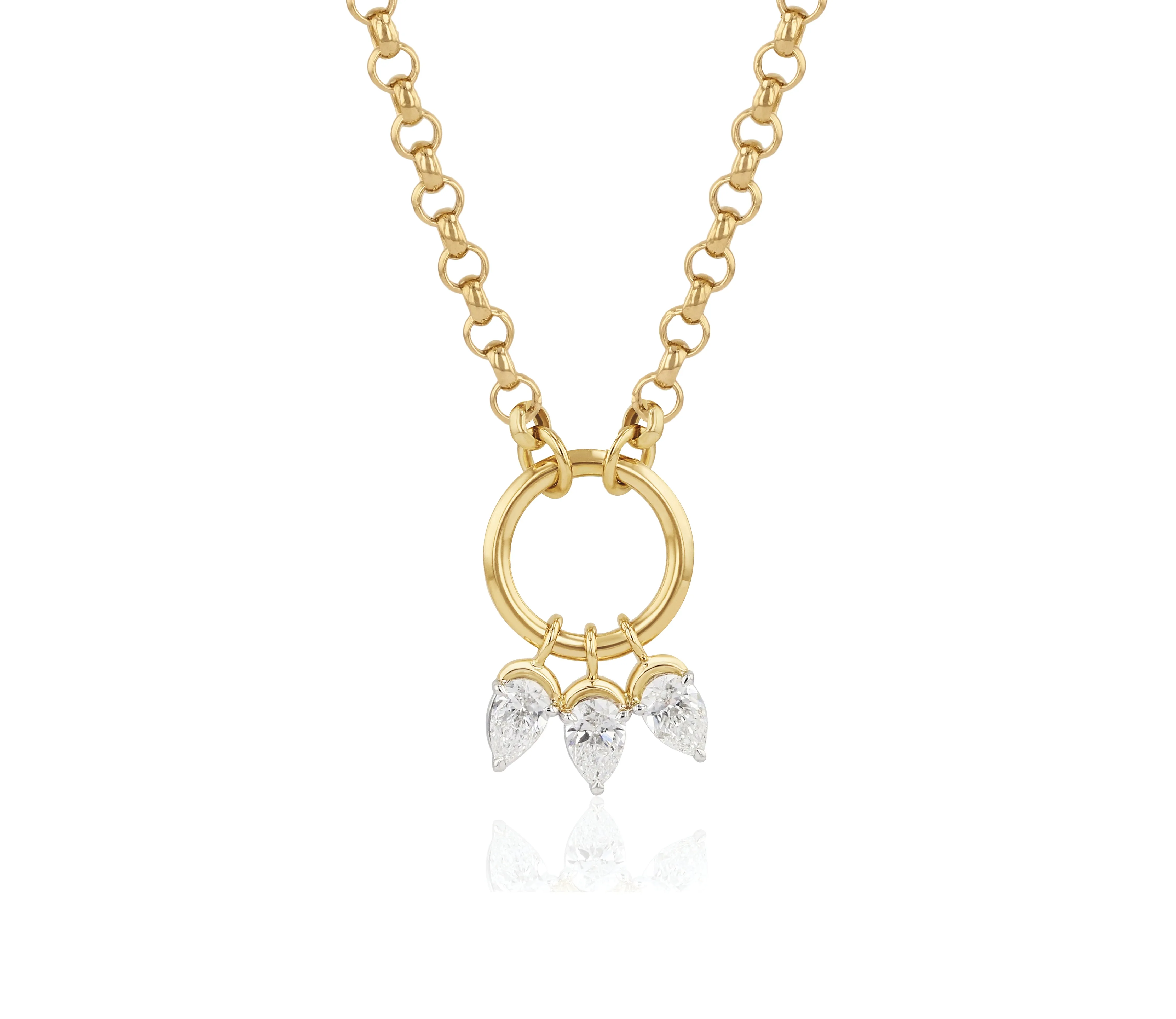Triple Pear Necklace