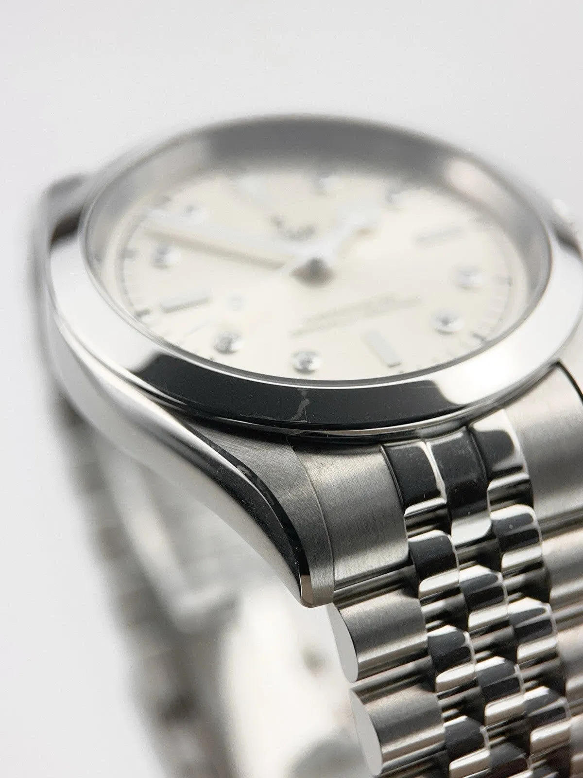 Tudor Black Bay Silver Diamond Stainless Steel Silver Dial 41mm Auto. Mens 79680