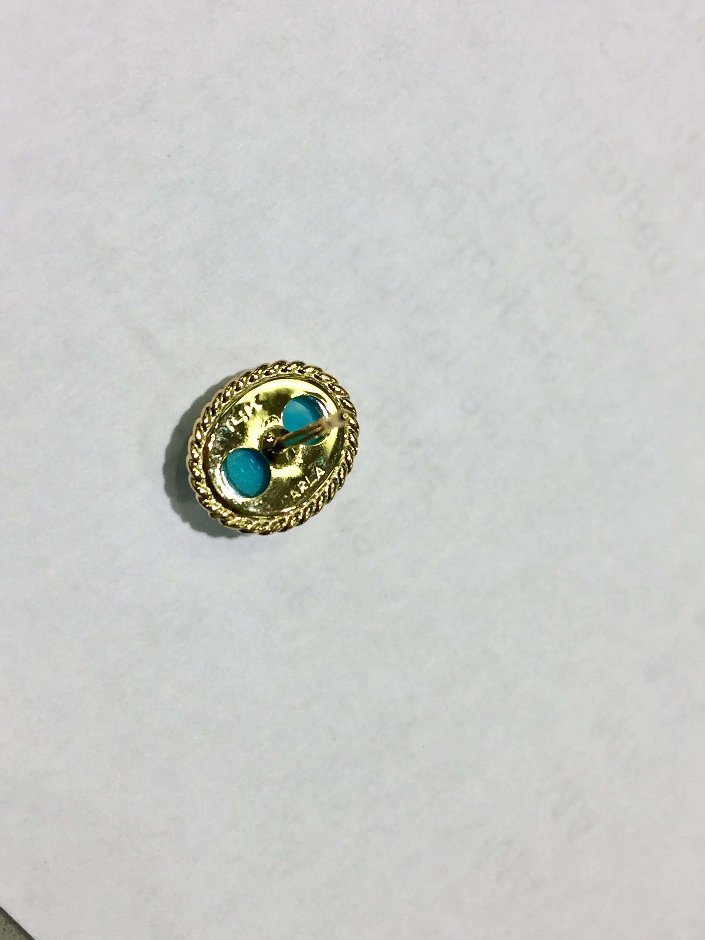 Turquoise Gold Earrings