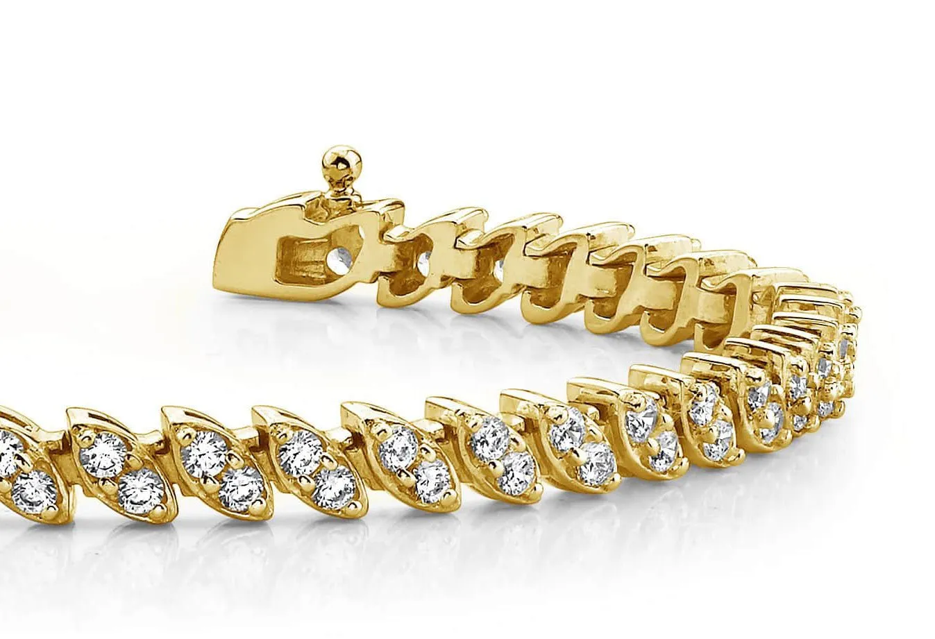 Two Peas In A Pod Lab-Grown Diamond Bracelet with 4.00 ct.(finished) 2.25mm
