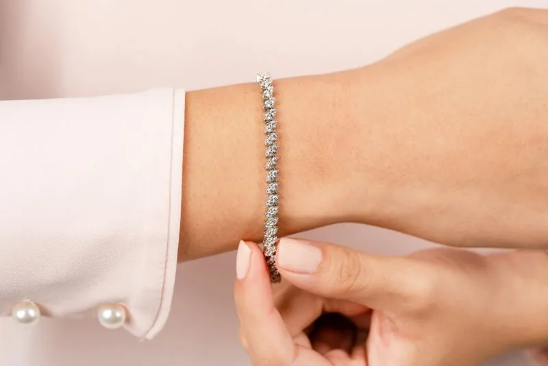 Two Peas In A Pod Lab-Grown Diamond Bracelet with 4.00 ct.(finished) 2.25mm
