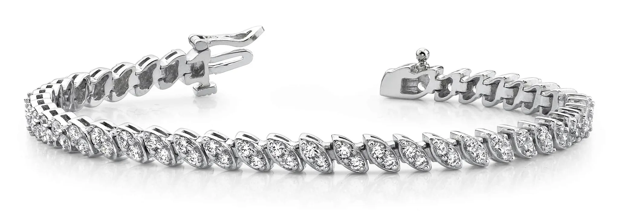 Two Peas In A Pod Lab-Grown Diamond Bracelet with 4.00 ct.(finished) 2.25mm