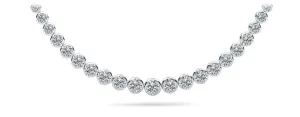Uniquely Elegant Tennis Diamond Necklace with 7.98 ct.(finished)