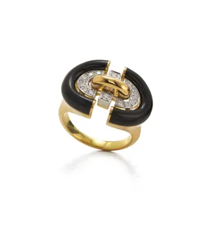 Unity Ring, Black Enamel