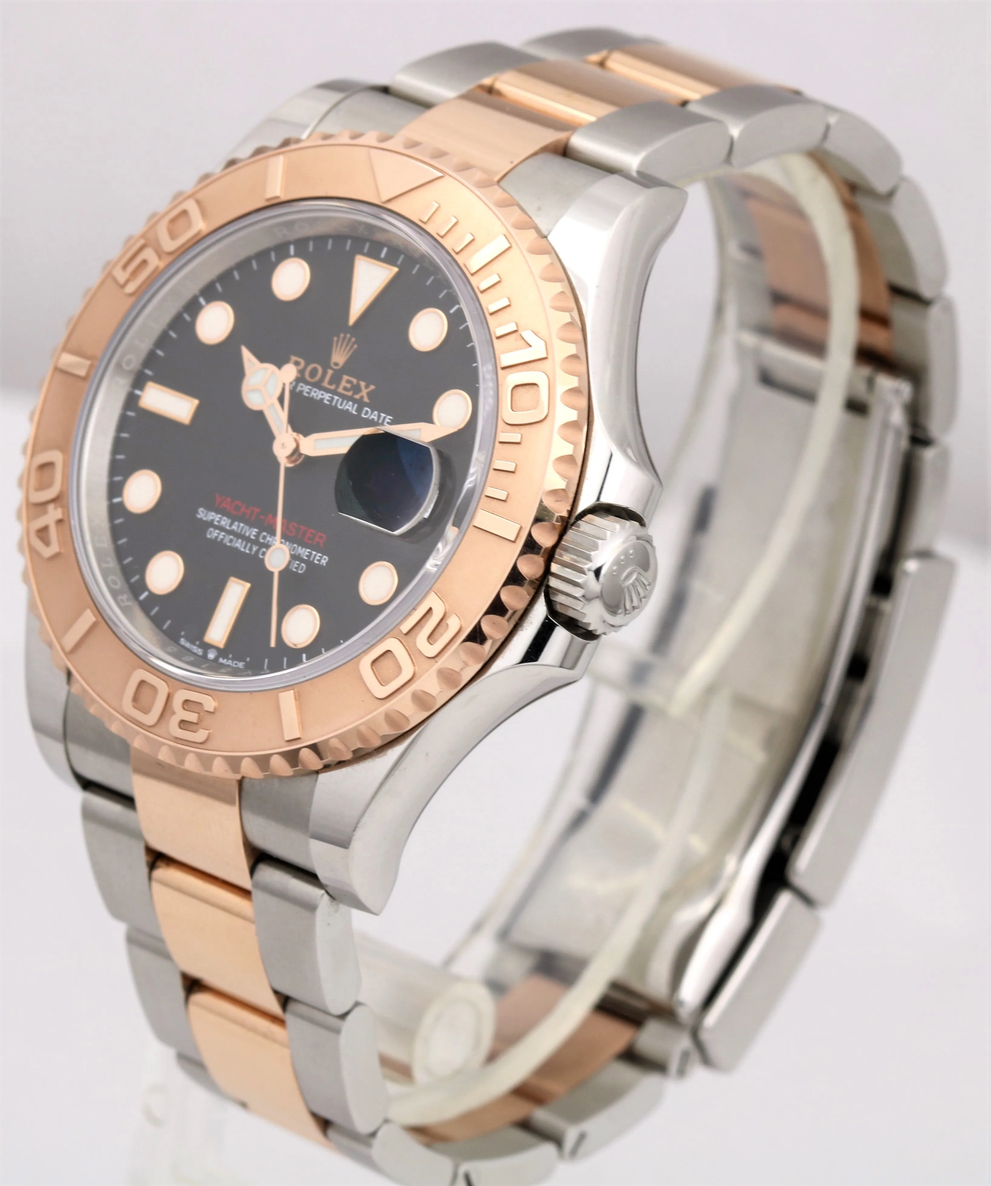 UNPOLISHED 2020 Rolex-Yacht Master 126621 Two Tone Rose Gold Black 40mm Watch