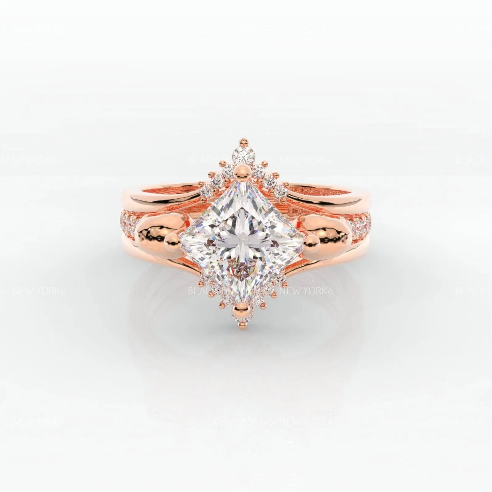 Until Dawn- 3pc 1.5 Carat Diamond Skull Rings