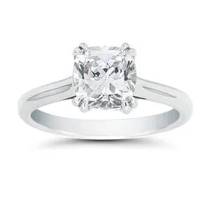 Vatche Solitaire Engagement Ring w Pave Basket