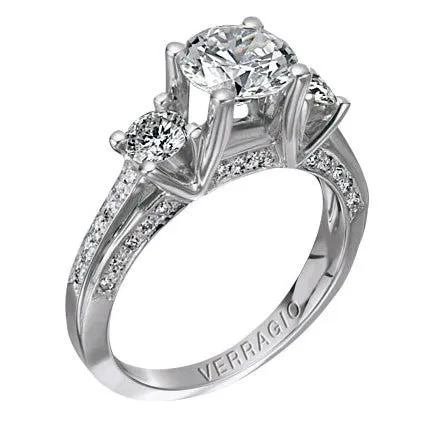 Verragio Classico Collection Ladies Round Cut Platinum Engagement Ring