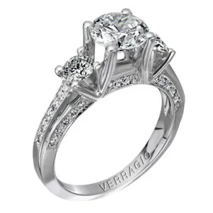 Verragio Classico Collection Ladies Round Cut Platinum Engagement Ring