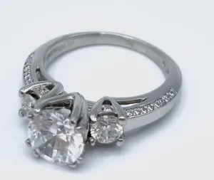 Verragio Platinum Cubic Zerconia Center Ladies Engagement Ring