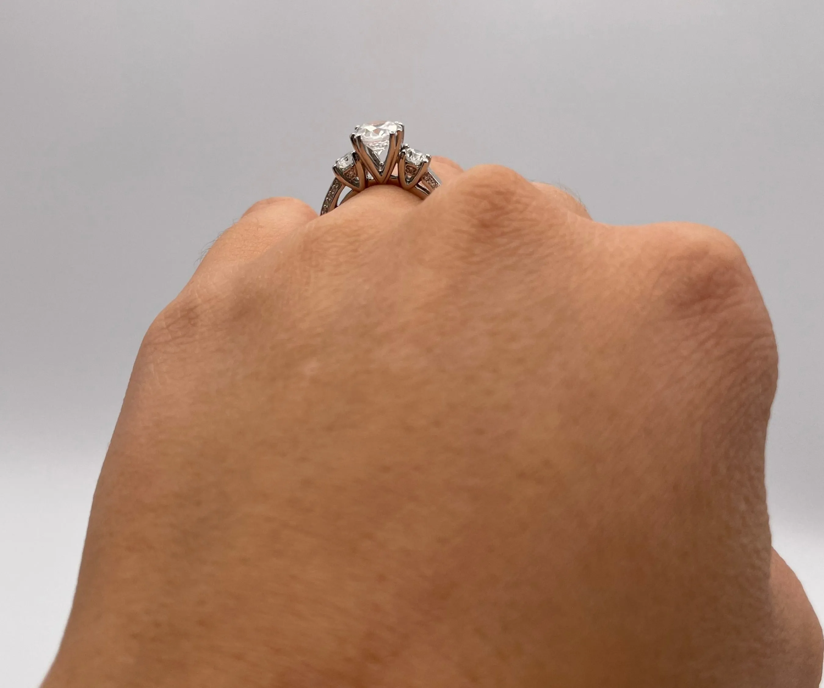 Verragio Platinum Cubic Zerconia Center Ladies Engagement Ring