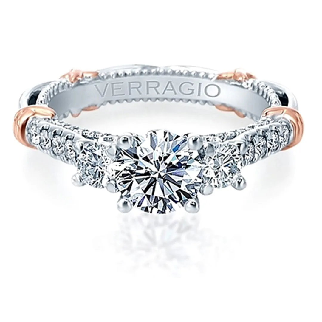 Verragio Three Stone Diamond Engagement Ring