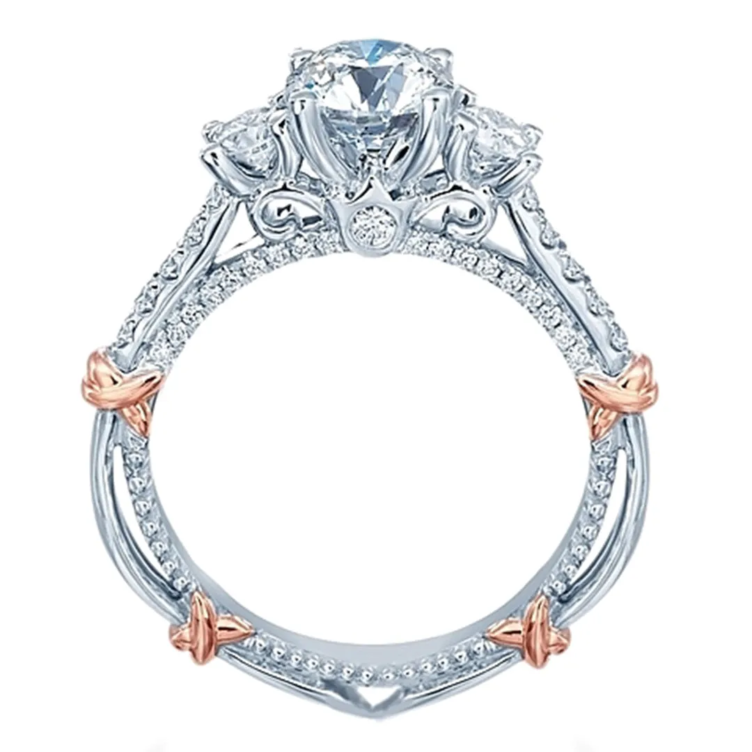 Verragio Three Stone Diamond Engagement Ring