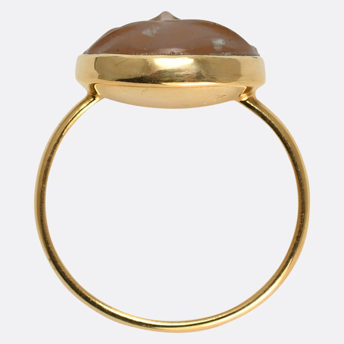 Victorian "Man in the Moon" Saphiret Ring