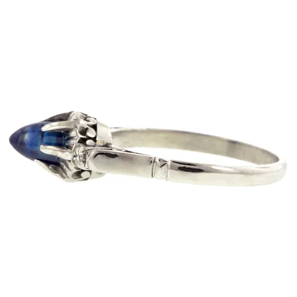 Vintage Bullet Sapphire Ring, 1.33ct