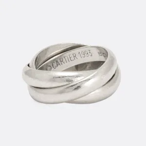 Vintage Cartier Russian Wedding Band in Platinum