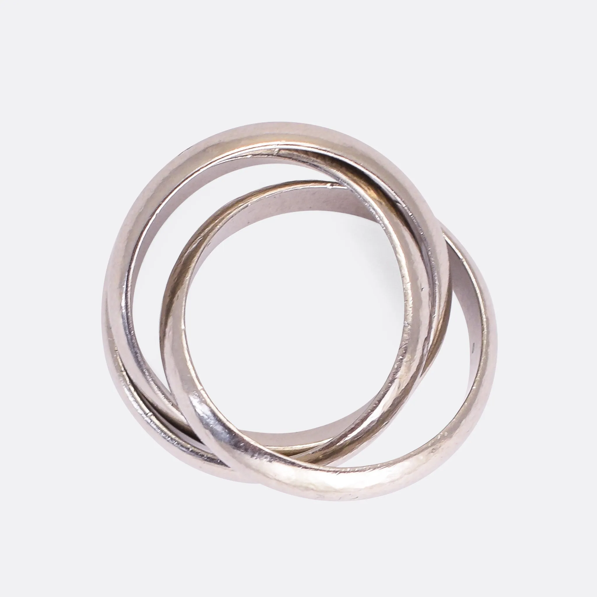 Vintage Cartier Russian Wedding Band in Platinum