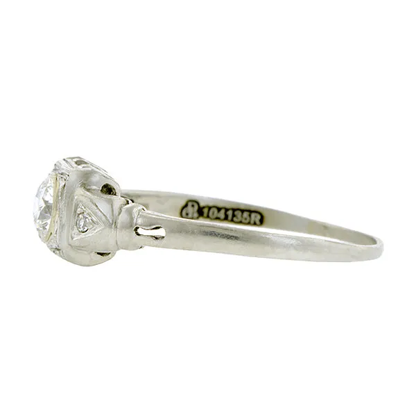 Vintage Diamond Engagement Ring, RBC 0.27ct
