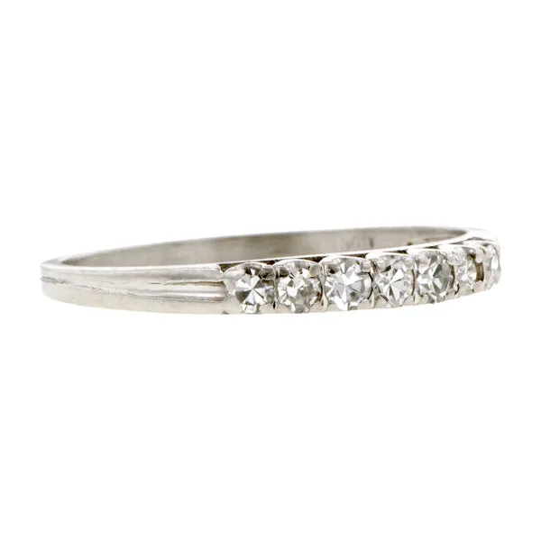 Vintage Diamond Wedding Band