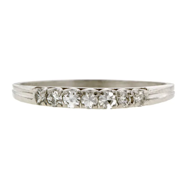 Vintage Diamond Wedding Band
