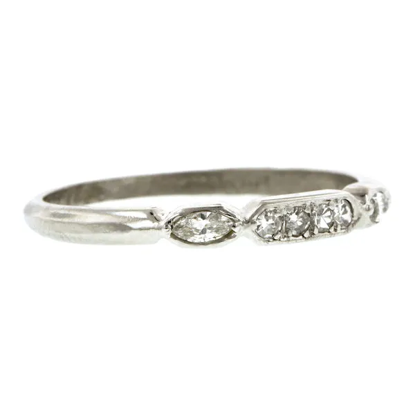 Vintage Diamond Wedding Band