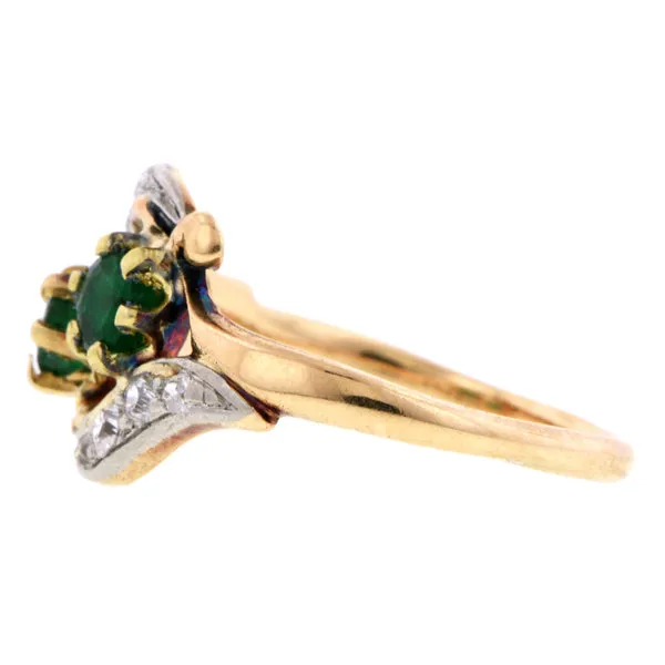 Vintage Emerald & Diamond Ring
