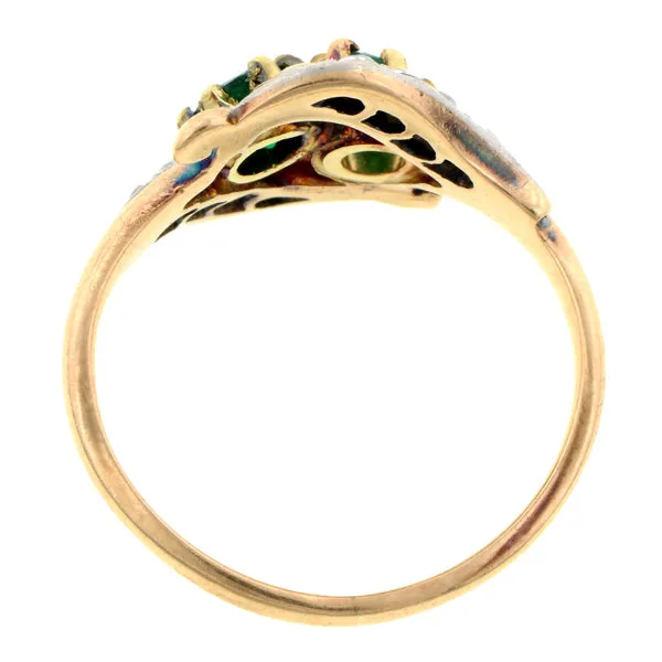 Vintage Emerald & Diamond Ring