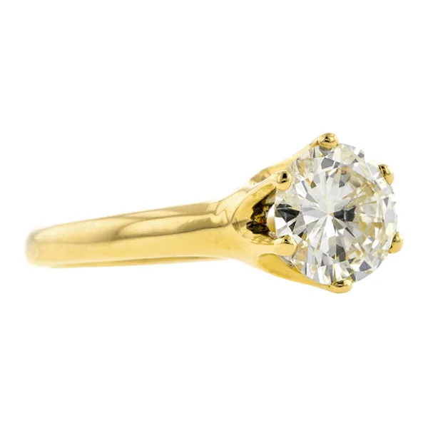 Vintage Engagement Ring, RBC 1.09ct