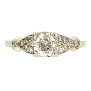 Vintage Engagement Ring, TRB 0.90ct