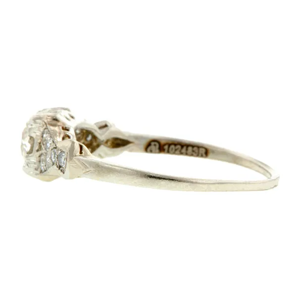 Vintage Engagement Ring, TRB 0.90ct