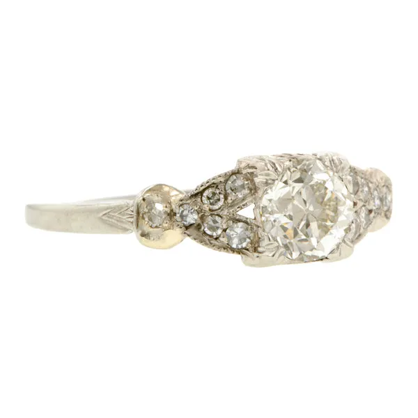 Vintage Engagement Ring, TRB 0.90ct