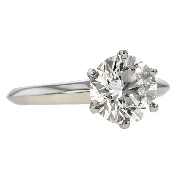 Vintage Tiffany & Co. Engagement Ring, RBC 2.02ct.