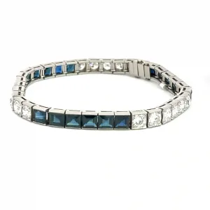 W&H Estate Diamond & Sapphire Bracelet