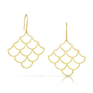 Wave Earrings in 18k gold