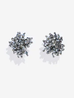 Westside Accessories Grey Pokey Stud Earrings