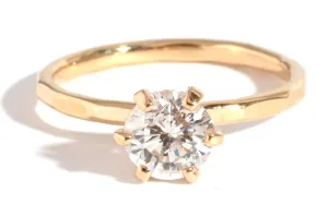 White Diamond Solitaire Ring