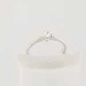 White Gold Diamond Solitaire Ring