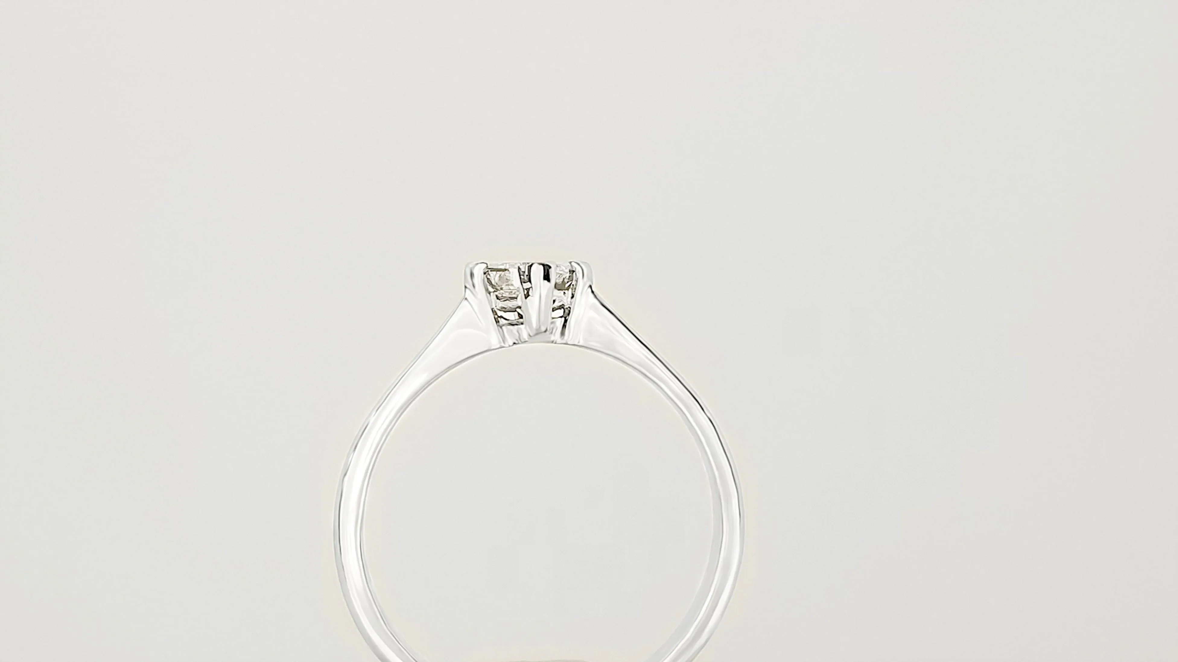 White Gold Diamond Solitaire Ring