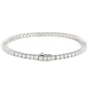 Womens VVS Moissanite Tennis Bracelet