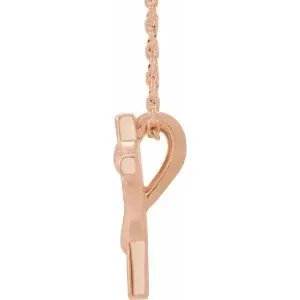 Youth Cross with Heart 15" Necklace or Pendant R45399