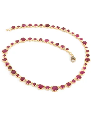 Zambian Ruby Riviera Necklace