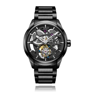 ZEROO T3 THE LEO AUTOMATIC SKELETON TOURBILLONAUTOMATIC TOURBILLON WATCH FOR GENTS - ZT003BBK