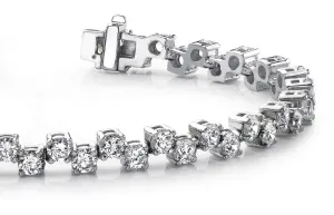 Zig Zag Diamond Bracelet with 7.00 ct.(finished) 3.2mm